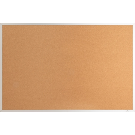 Lorell Aluminum Frame Cork Board 24" Height x 36" Width Cork Surface 19764